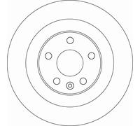 TRW Disco freno DF6588 posteriore pieno Ø302 mm per Volvo 1 pezzo