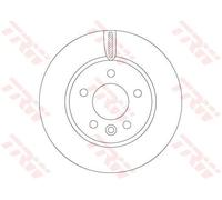 TRW Disco freno DF6589S ventilato anteriore Ø303 mm per MAN, VW