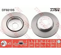 TRW DF6610S Disco freno per BMW
