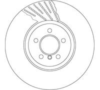 TRW DF6614S Disco freno per BMW