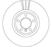 TRW DF6615S Disco freno per BMW