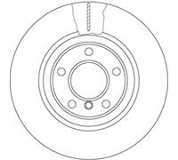 TRW DF6616S DISCO SINGOLO Bmw Serie 5 berlina (f10)(2010->) 2,0 - 105kw 140cv tu