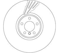 TRW DF6618S Disco freno per BMW