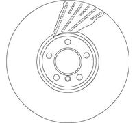 TRW DF6622S Disco freno per BMW