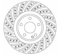 TRW DF6633S - Disco freno singolo ventilato anteriore