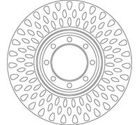 TRW DF6688S DISCO SINGOLO Iveco Daily autocarro (2006->) 2,3 - 100kw 136cv 35C14