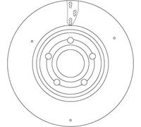 TRW DF6717S Disco freno per MERCEDES-BENZ