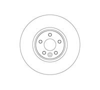 TRW DF6724S Disco freno per VOLVO