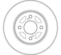 TRW Disco freno DF6738 anteriore ventilato Ø252 mm Spessore 20 mm per Suzuki Swift/Baleno