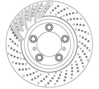 TRW DF6821S Disco freno per PORSCHE