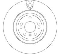 TRW DF6833S DISCO SINGOLO Mercedes-benz Classe gle (bm 166)(2015->) 2,1 - 150kw