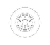 TRW DF6848S Disco freno per JAGUAR