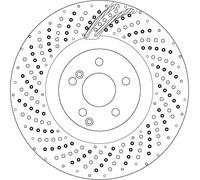 Disco freno TRW DF6873S per MERCEDES-BENZ E-CLASS (W212) 4.7 2011-2015