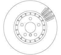 TRW DF6892S Disco freno per BMW