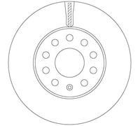 TRW DF6903S Disco freno per AUDI,SEAT,SKODA,VW