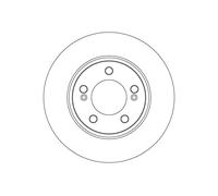TRW DF6924S Disco freno per SSANGYONG