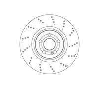 TRW DF6946S Disco freno per MERCEDES-BENZ