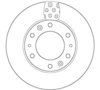 TRW DF6962S Disco freno per HYUNDAI