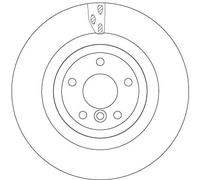 TRW DF6969S Disco freno per JAGUAR