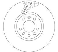 TRW DF6977S Disco freno per CITROËN,OPEL,PEUGEOT,TOYOTA,VAUXHALL