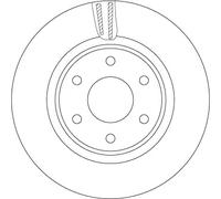 TRW DF7458S Disco freno per NISSAN,RENAULT