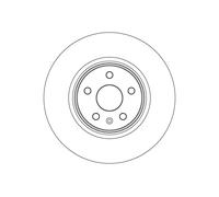 TRW Dischi Dei Freni Ventilati Anteriore Compatibili Per Opel Insignia B CC Z18