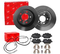 TRW Dischi Freno 296mm + Pastiglie Posteriore Adatto A per BMW 1er E81