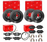 TRW Dischi Freno + Pastiglie Anteriori + Posteriore Adatto A per BMW 1 E87