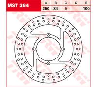 TRW Lucas Brake disc MST364, rigido