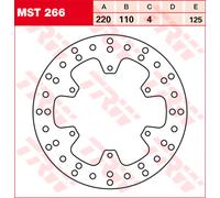 TRW Dischi Freno, Posteriori MST266, FISSO