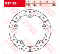 TRW Dischi Freno, Posteriori MST331,DIAM.276 MM,FISSO