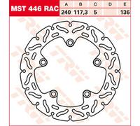 TRW MST446RAC Disco freno