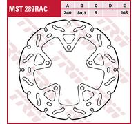 TRW Dischi freno Racing, post., omolog. gen. POST., MST289RAC FISSO