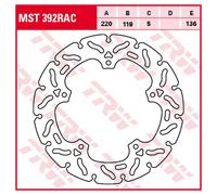TRW Dischi freno Racing, post., omolog. gen. POST., MST392RAC FISSO