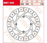 Trw Disco Freno Anteriore Round Kawasaki Kdx 250 91
