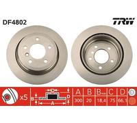 TRW AUTOMOTIVE DF4802 Dischi Fr.Bmw,