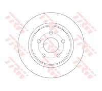 TRW Disco freno DF6150 posteriore pieno, 1 pezzo
