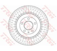 Disco freno TRW DF6175S posteriore, ventilato, 1 Pezzo