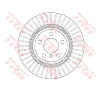 TRW disco freno DF6512S ventilato diametro 330 spessore 20 mm 5 fori
