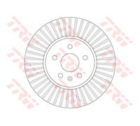 TRW disco freno DF6629 ventilato diametro 300 spessore 26 mm 5 fori