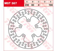 Disco freno TRW MST367, 1 Pezzo