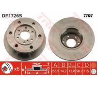 TRW Discofreno DF1726S