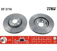 TRW Discofreno DF2716