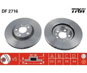 TRW Discofreno DF2716