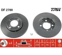 TRW Discofreno DF2780