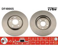 TRW Discofreno DF4866S
