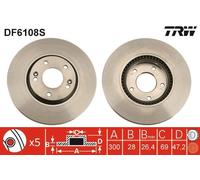 TRW Discofreno DF6108S