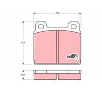 TRW GDB100 Kit pastiglie freni