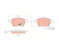 TRW GDB1049 Pastiglie Freno Ceppi Freno Frontale per Audi VW
