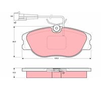 TRW GDB1058 Kit pastiglie freni